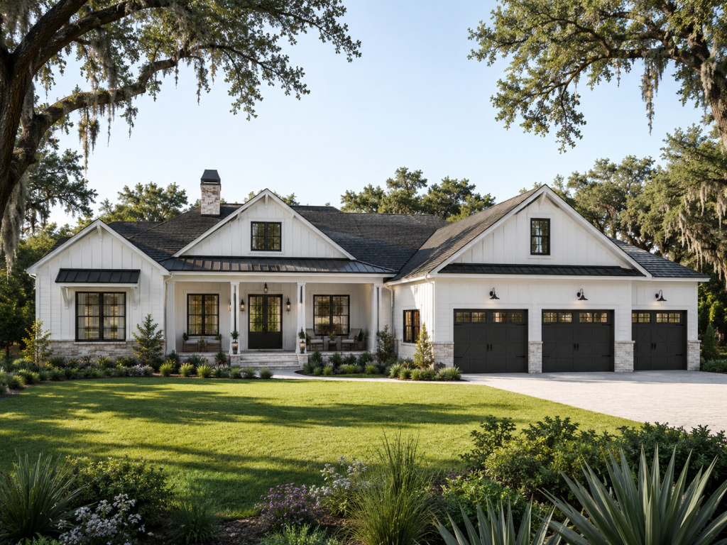 Florida custom home exterior by Colubiale Builders